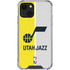 NBA Utah Jazz Split Canvas iPhone 14 Plus Clear Case