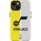 NBA Utah Jazz Split Canvas iPhone 14 Plus Impact Case
