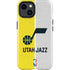 NBA Utah Jazz Split Canvas iPhone 14 Plus Impact Case