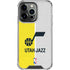 NBA Utah Jazz Split Canvas iPhone 14 Pro Clear Case