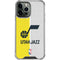 NBA Utah Jazz Split Canvas iPhone 14 Pro Max Clear Case
