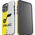 NBA Utah Jazz Split Canvas iPhone 14 Pro Max Impact Case