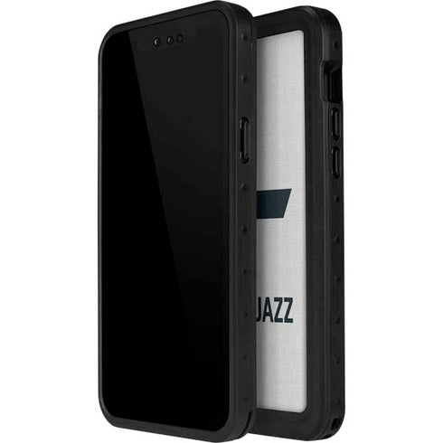 NBA Utah Jazz Split Canvas iPhone 14 Pro Waterproof Case