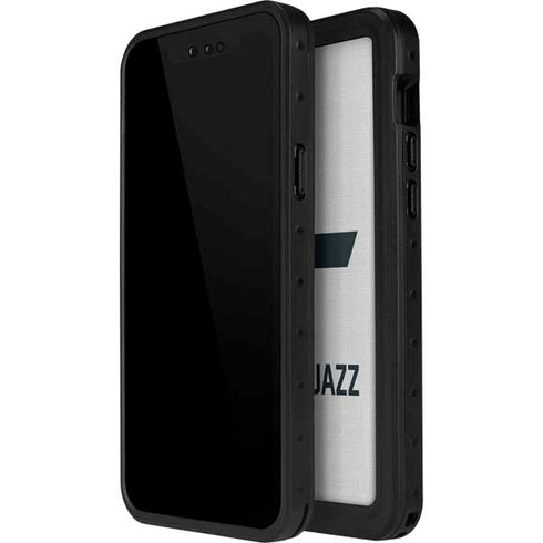 NBA Utah Jazz Split Canvas iPhone 15 Plus Waterproof Case