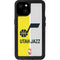 NBA Utah Jazz Split Canvas iPhone 15 Plus Waterproof Case