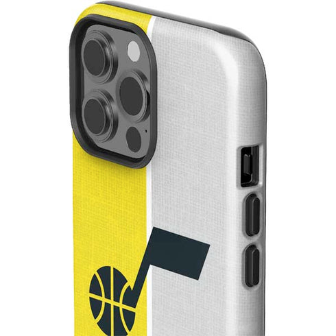 NBA Utah Jazz Split Canvas iPhone 15 Pro Max Impact Case