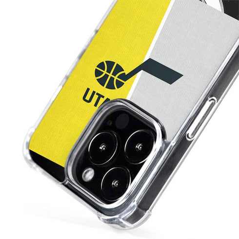 NBA Utah Jazz Split Canvas iPhone 15 Pro Max MagSafe Case