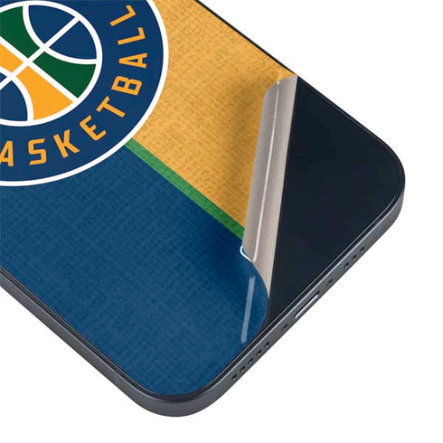 NBA Utah Jazz Split Canvas iPhone 15 Skin