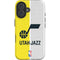 NBA Utah Jazz Split Canvas iPhone 16 Plus Impact Case