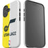 NBA Utah Jazz Split Canvas iPhone 16 Plus Impact Case