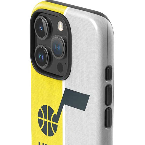 NBA Utah Jazz Split Canvas iPhone 16 Pro Max Impact Case