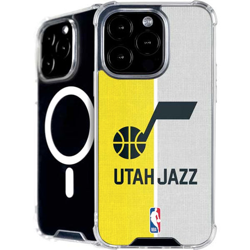 NBA Utah Jazz Split Canvas iPhone 16 Pro Max MagSafe Case