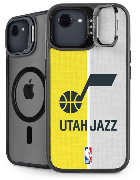 NBA Utah Jazz Split Canvas iPhone 16e Kickstand Case