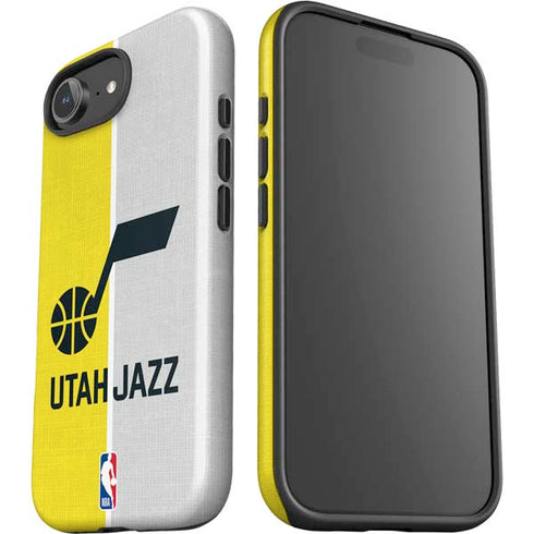 NBA Utah Jazz Split Canvas iPhone 16e Impact Case