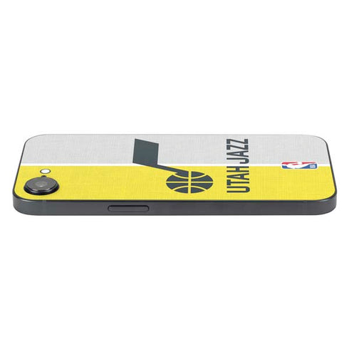 NBA Utah Jazz Split Canvas iPhone 16e Skin