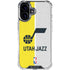 NBA Utah Jazz Split Canvas iPhone 17 Clear Case