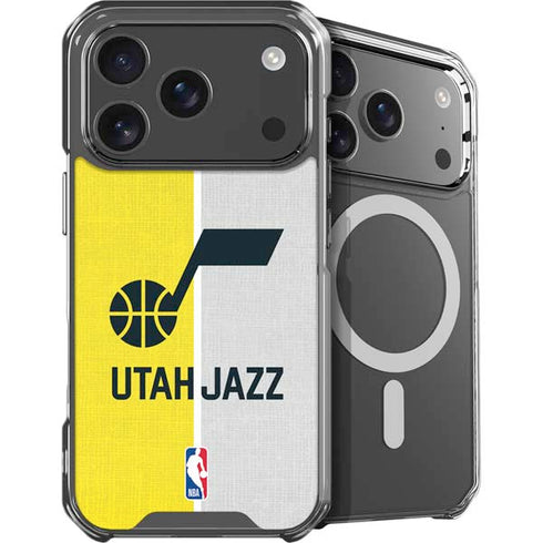 NBA Utah Jazz Split Canvas iPhone 18 Pro Max MagSafe Case