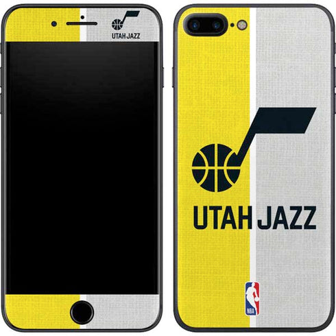 NBA Utah Jazz Split Canvas iPhone 8 Plus Skin