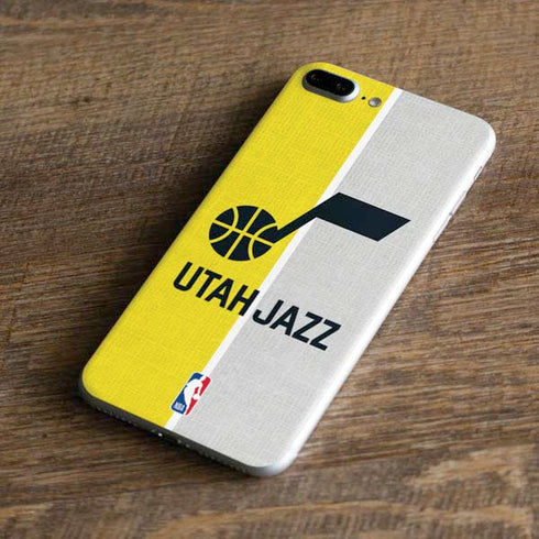 NBA Utah Jazz Split Canvas iPhone 8 Plus Skin