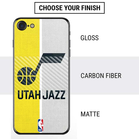NBA Utah Jazz Split Canvas iPhone SE (2nd & 3rd Gen) Skin