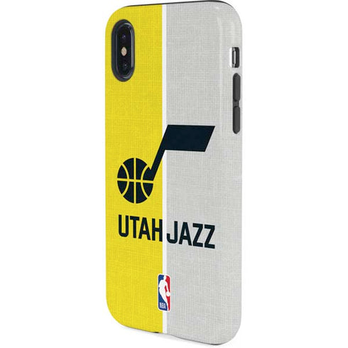 NBA Utah Jazz Split Canvas iPhone X Pro Case