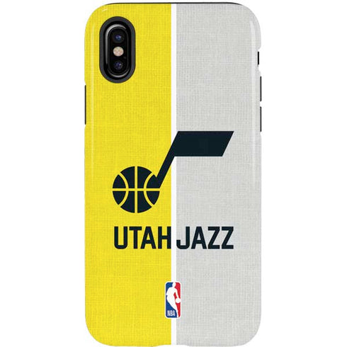NBA Utah Jazz Split Canvas iPhone X Pro Case