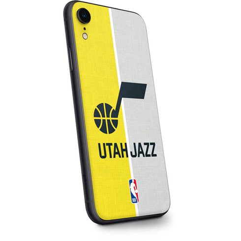 NBA Utah Jazz Split Canvas iPhone XR Skin