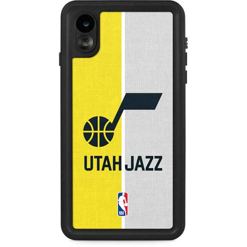 NBA Utah Jazz Split Canvas iPhone XR Waterproof Case
