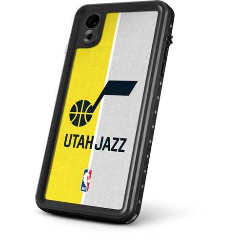 NBA Utah Jazz Split Canvas iPhone XR Waterproof Case