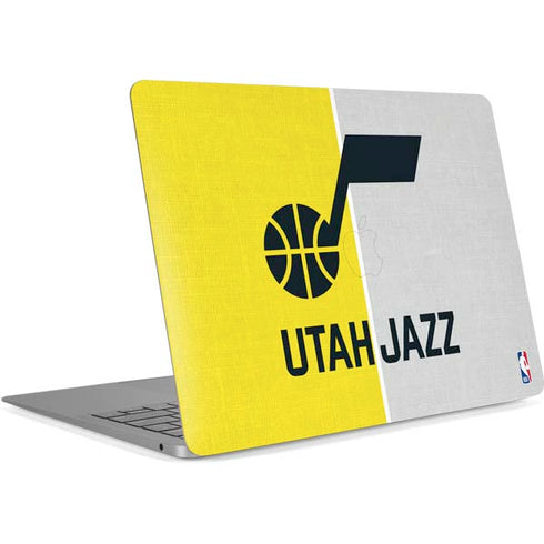 NBA Utah Jazz Split Canvas Apple MacBook Air Skin