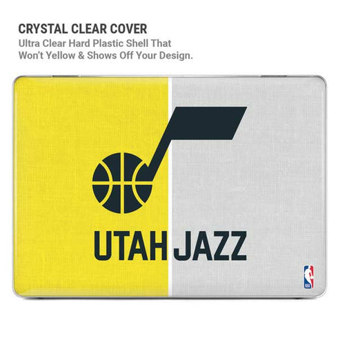 NBA Utah Jazz Split Canvas MacBook Pro 13in (2020) Case plus Skin