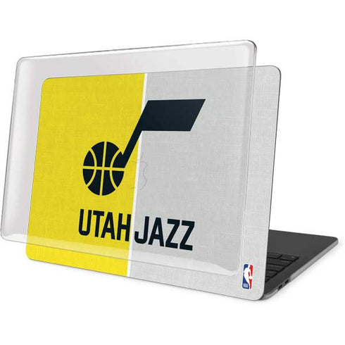 NBA Utah Jazz Split Canvas MacBook Pro 15in (2016-19) Case plus Skin
