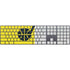 NBA Utah Jazz Split Canvas Magic Keyboard with Numeric Keypad Skin
