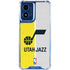 NBA Utah Jazz Split Canvas Moto G 5G (2024) Clear Case