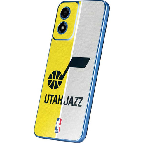 NBA Utah Jazz Split Canvas Moto G Play 4G (2024) Skin