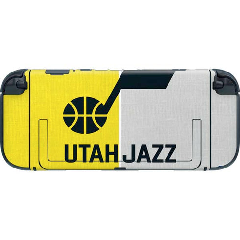 NBA Utah Jazz Split Canvas Nintendo Switch 2 (2025) with Joy-Con Skin