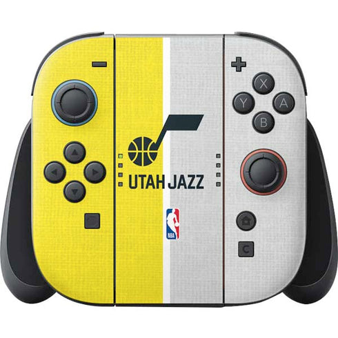 NBA Utah Jazz Split Canvas Nintendo Skins