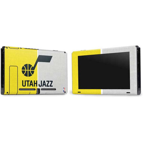NBA Utah Jazz Split Canvas Nintendo Switch Bundle Skin