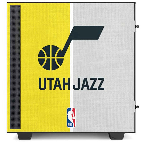 NBA Utah Jazz Split Canvas NZXT H510 Compact ATX Mid-Tower Case Skin