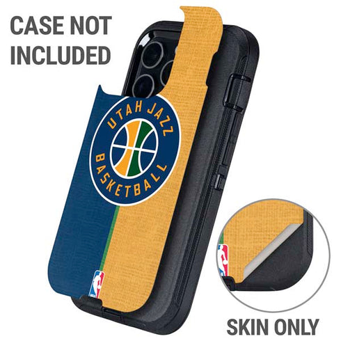 NBA Utah Jazz Split Canvas Otterbox Defender iPhone Skin