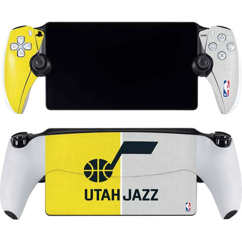 NBA Utah Jazz Split Canvas PlayStation PS5 Skins