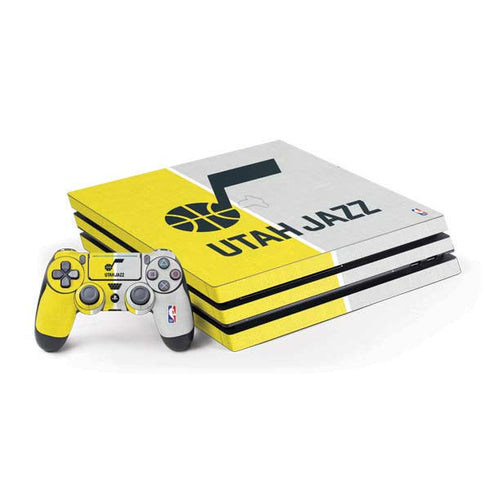 NBA Utah Jazz Split Canvas PS4 Pro Bundle Skin