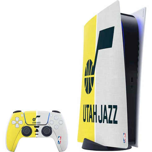 NBA Utah Jazz Split Canvas PlayStation PS5 Skins