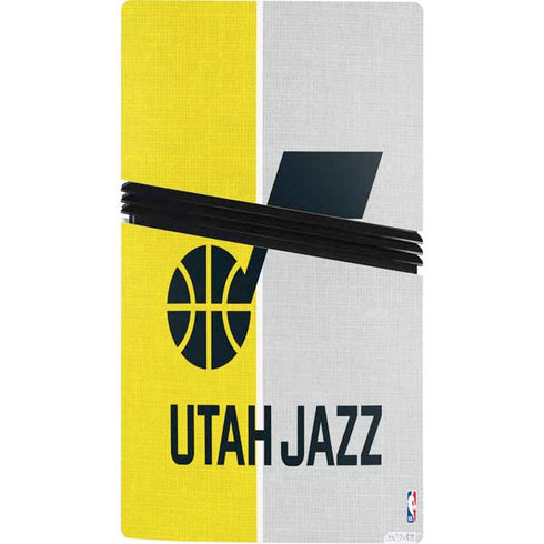 NBA Utah Jazz Split Canvas PS5 Pro Console Skin