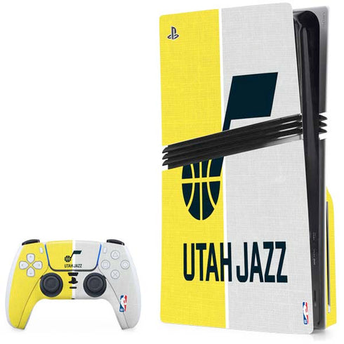 NBA Utah Jazz Split Canvas PlayStation PS5 Skins