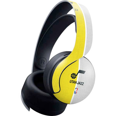 NBA Utah Jazz Split Canvas PULSE 3D Wireless Headset for PS5 Skin