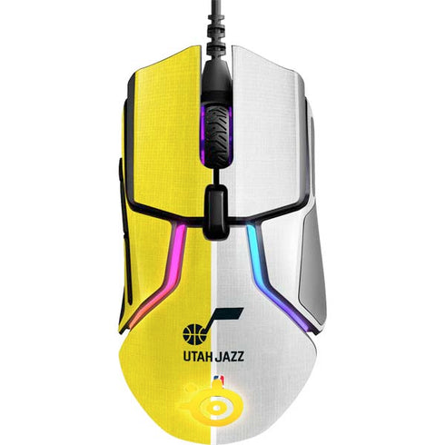 NBA Utah Jazz Split Canvas SteelSeries Rival 600 Gaming Mouse Skin