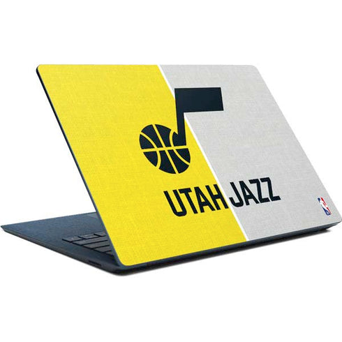 NBA Utah Jazz Split Canvas Surface Laptop Skin