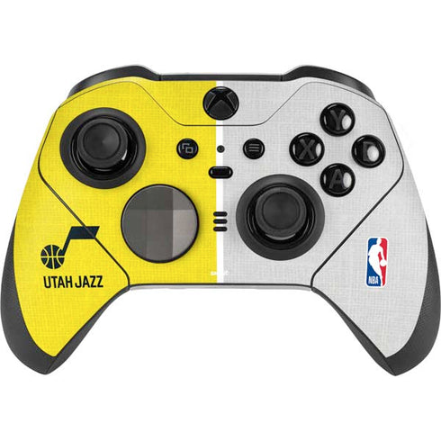NBA Utah Jazz Split Canvas Xbox Elite Wireless Controller Series 2 Skin