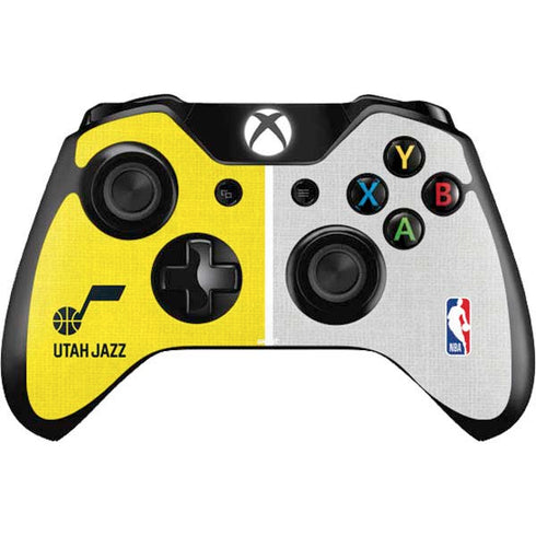 NBA Utah Jazz Split Canvas Xbox One Controller Skin